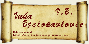 Vuka Bjelopavlović vizit kartica